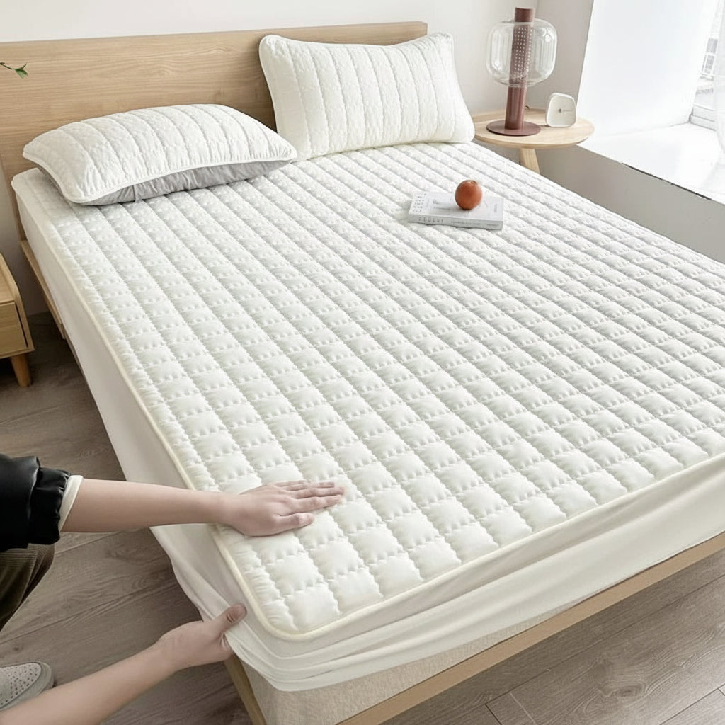 Mattress Protector Waterproof Breathable Soft Fabric Bed Cover
