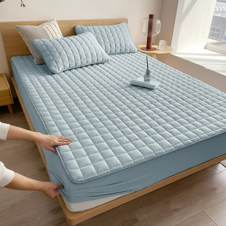 Mattress Protector Waterproof Breathable Soft Fabric Bed Cover