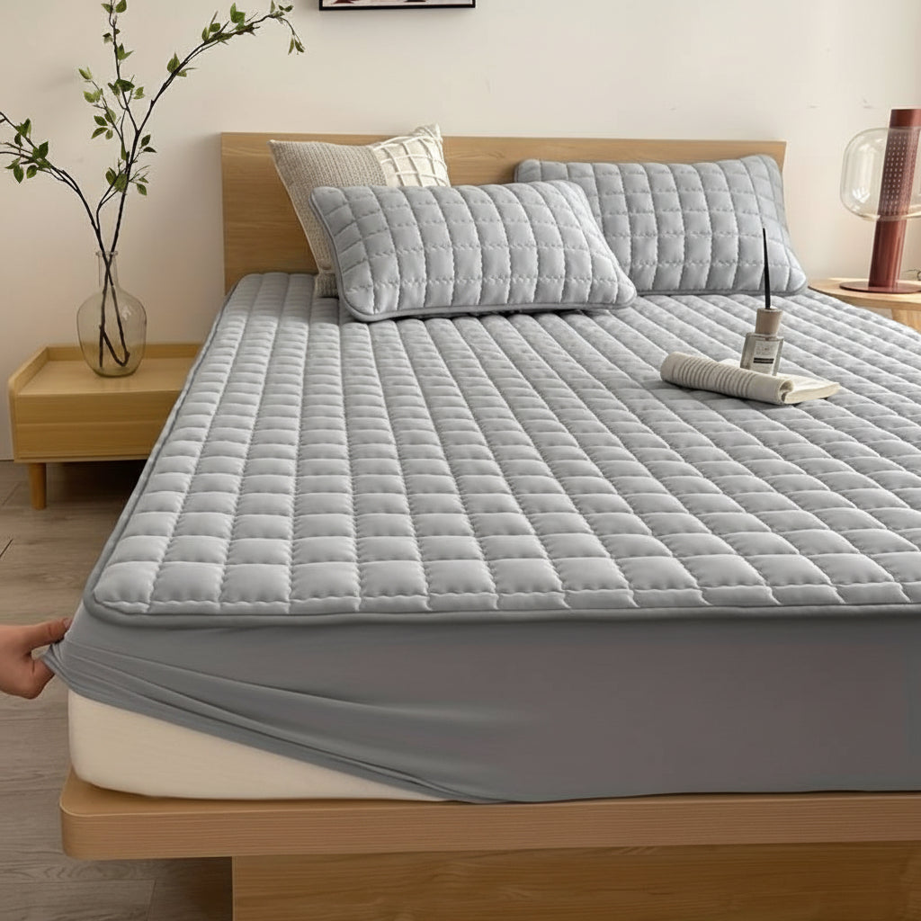 Mattress Protector Waterproof Breathable Soft Fabric Bed Cover