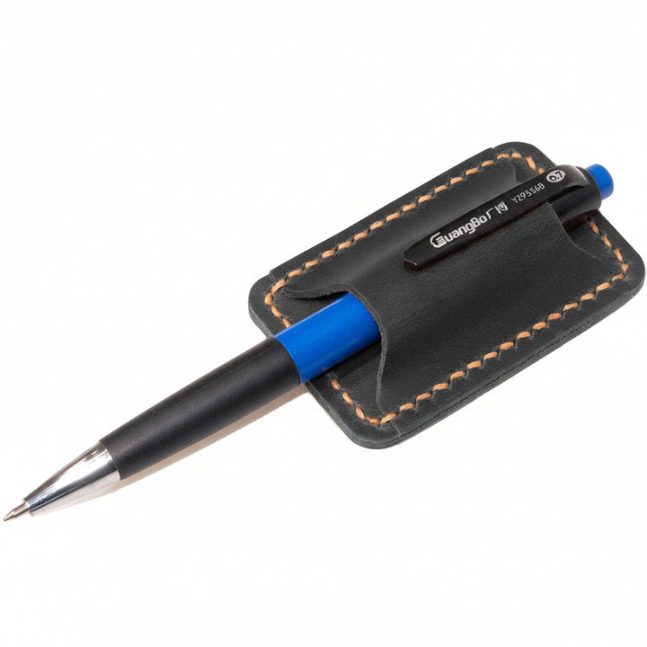 Pen Holder Leather Journal Clip Hand Stitched Full Grain Accessory