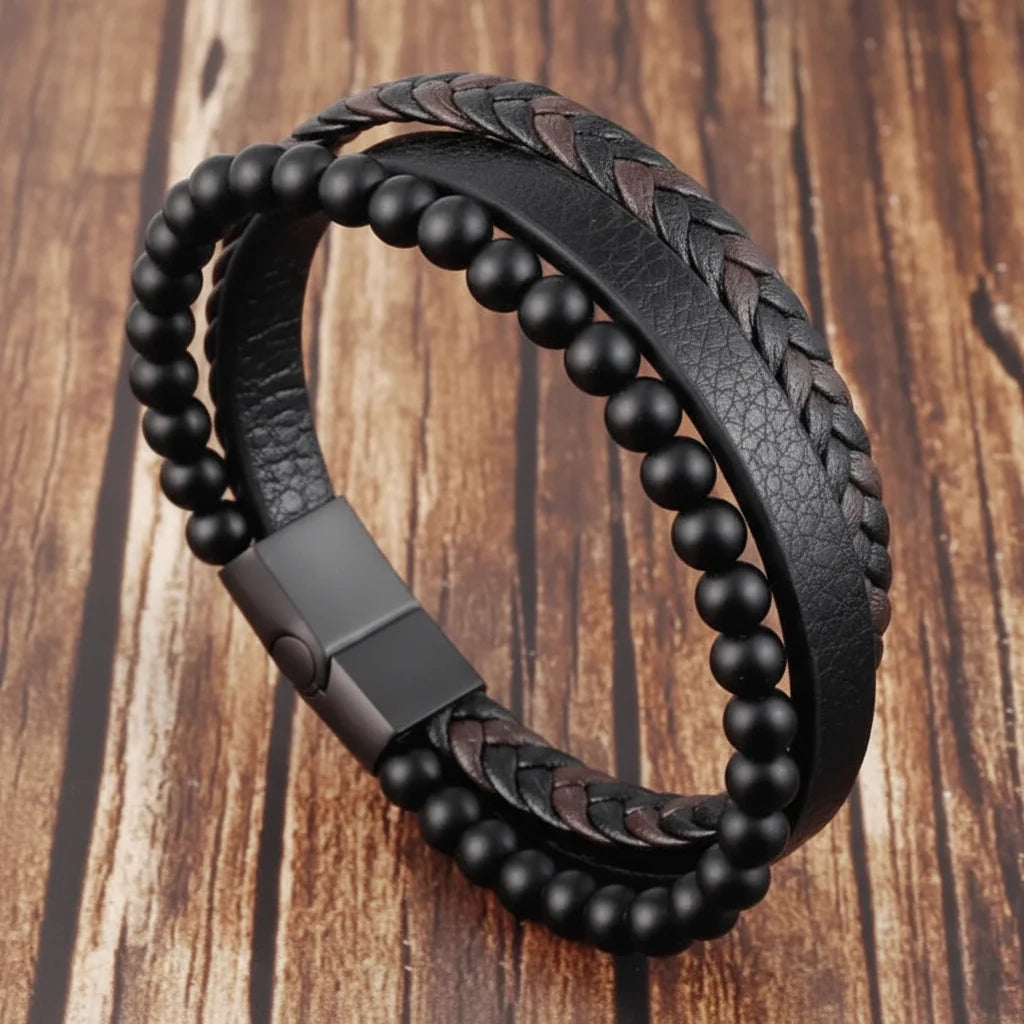 Bracelet Natural Stone Bead Mindfulness Support