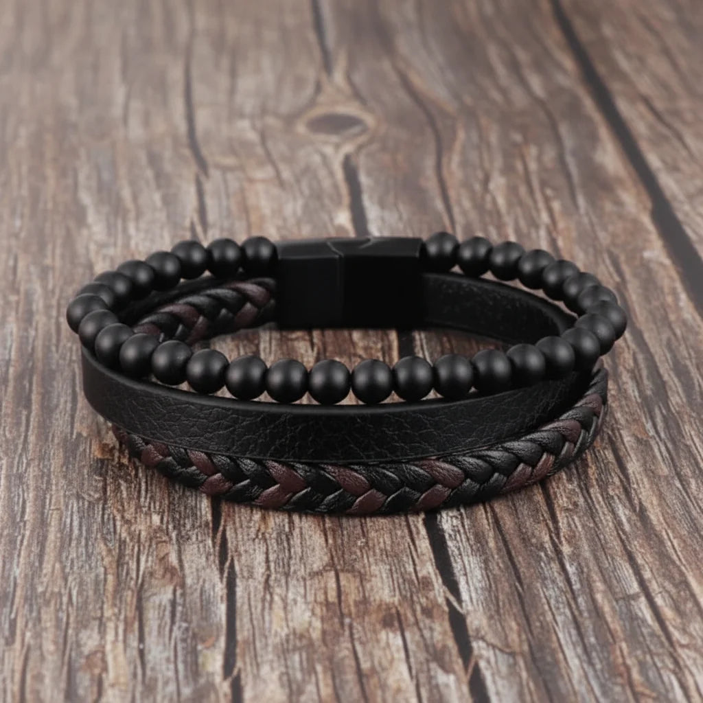 Bracelet Natural Stone Bead Mindfulness Support