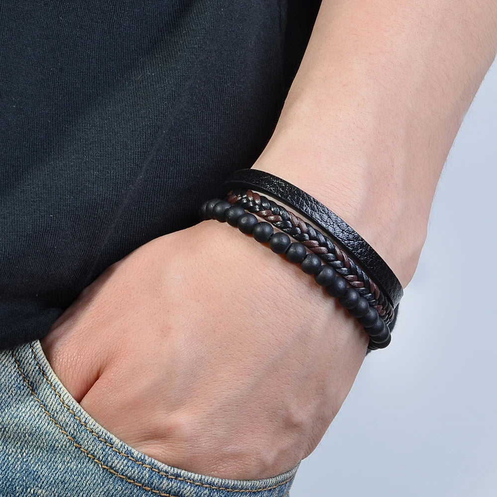 Bracelet Natural Stone Bead Mindfulness Support