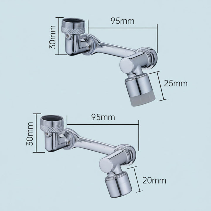 Faucet Extender Rotating Splash Filter Copper Aerator Attachment