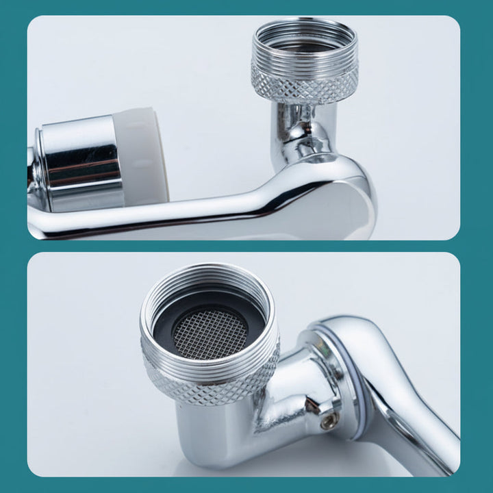 Faucet Extender Rotating Splash Filter Copper Aerator Attachment