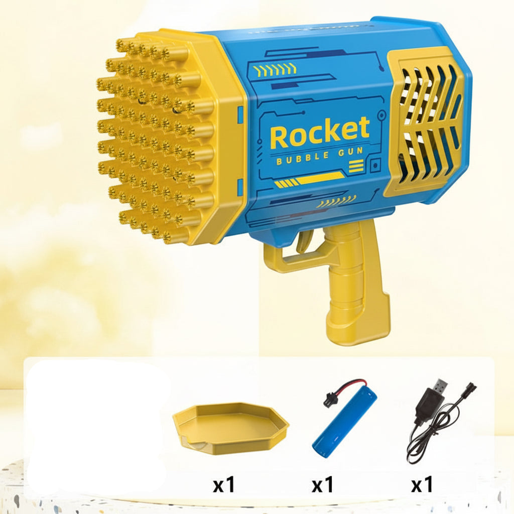 Bubble Gun LED Bubble Blower Toy Outdoor Kids Play