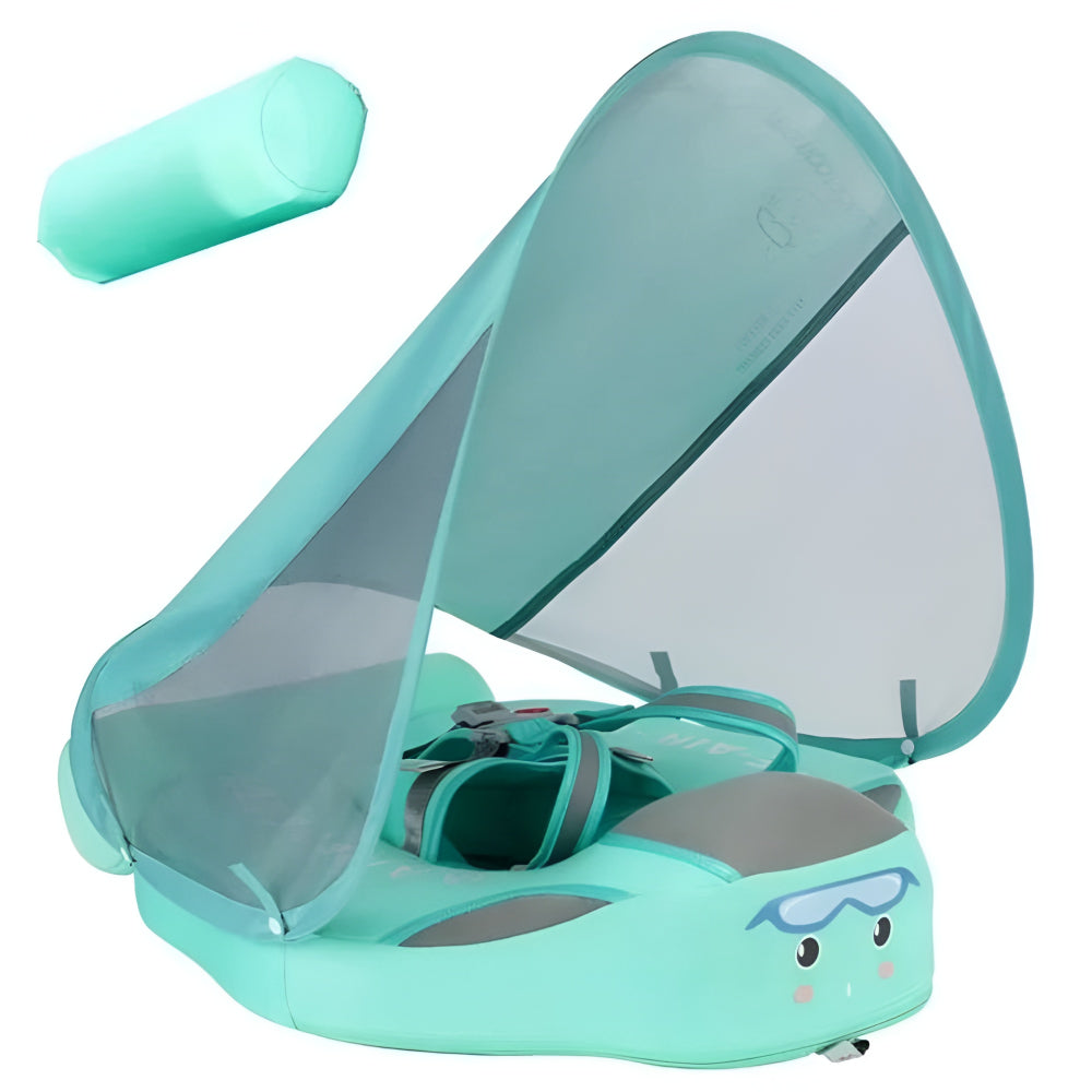 Baby Pool Float Infant Swim Float Canopy Shade