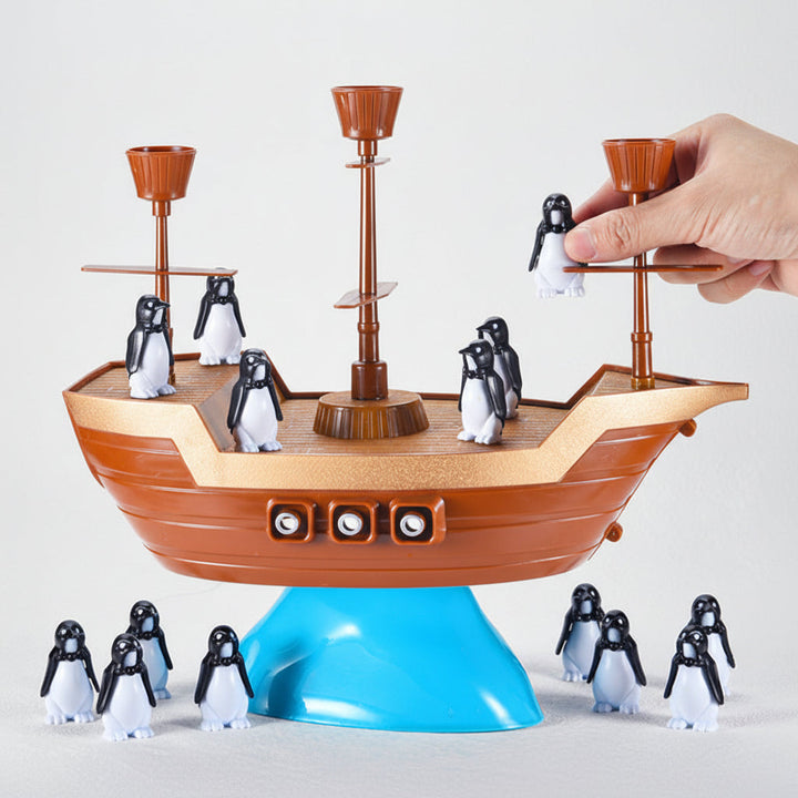 Balancing Game Kids Pirate Ship Penguin Stacking Board Game