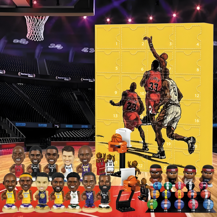 Basketball Advent Calendar Mini Figures Collectible Gift Box