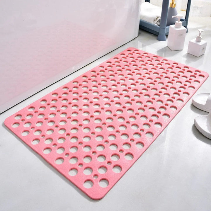 Bath Mat Shower Suction Cup Drain Design