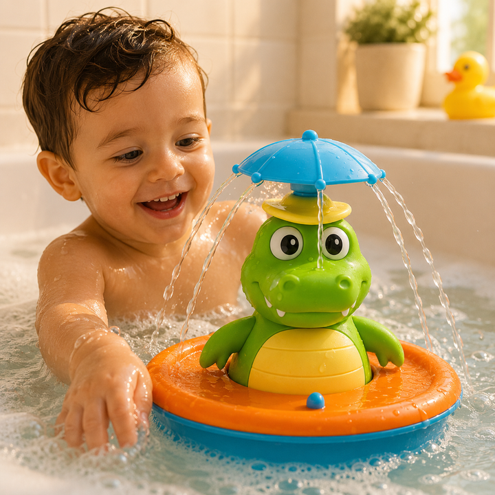 Bath Toy Toddlers colourful Lights Floating Water Spraying