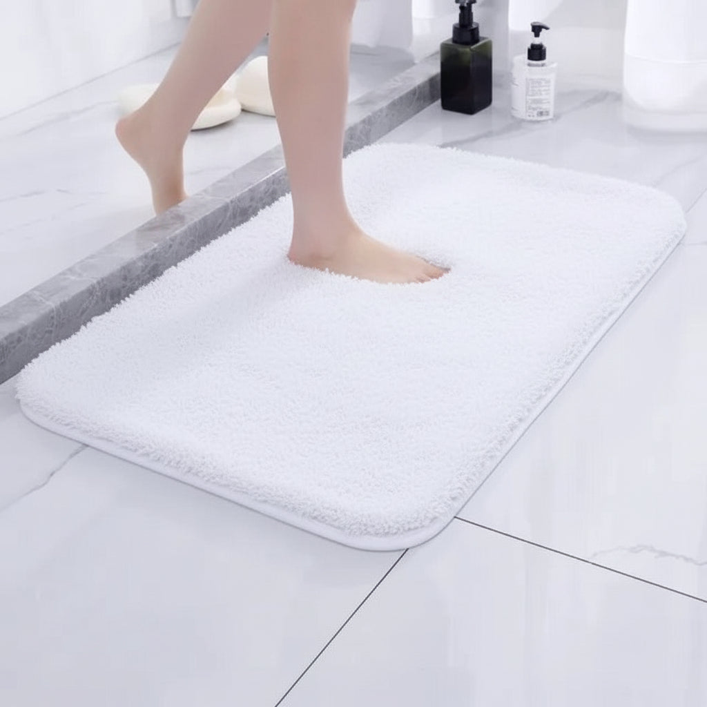 Plush Bath Rug Non Slip Backing Bathroom Comfort