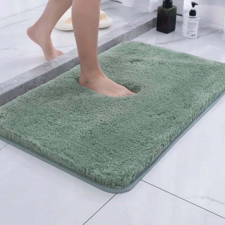 Plush Bath Rug Non Slip Backing Bathroom Comfort
