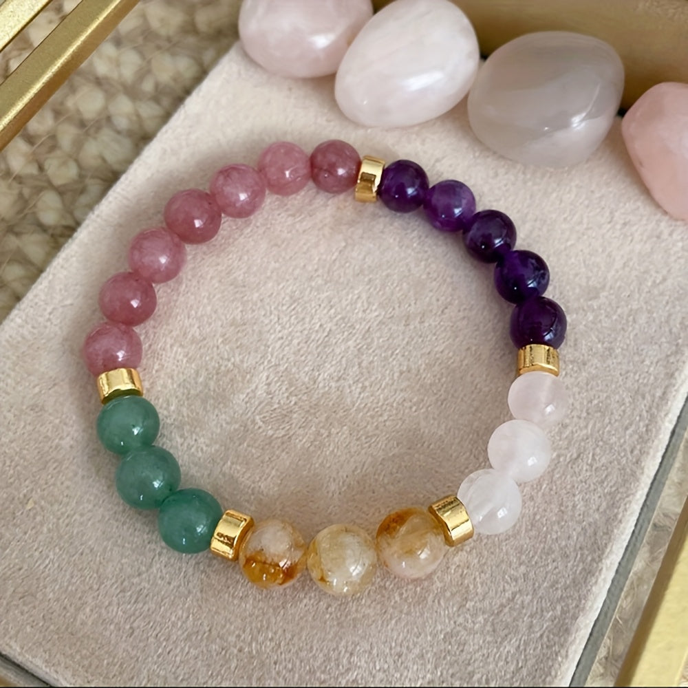 Beaded Bracelet Mothers Day Gift Natural Stone Birthstone