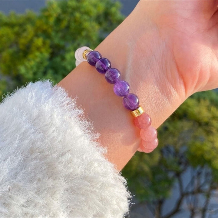 Beaded Bracelet Mothers Day Gift Natural Stone Birthstone