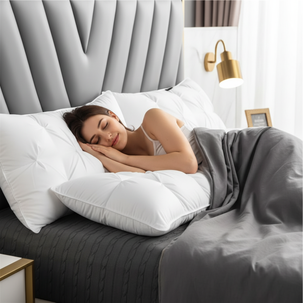 Bed Pillow Down Alternative Sleep Neck Support