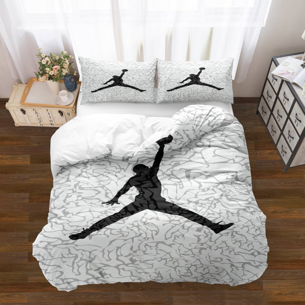 Bedding Set Basketball Print Duvet Cover Bedroom Style