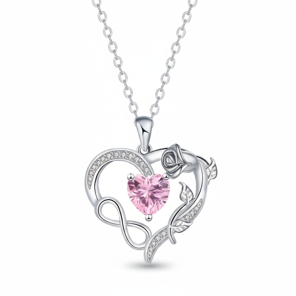 Gift Box Teddy Bear Preserved Rose Jewellery Display