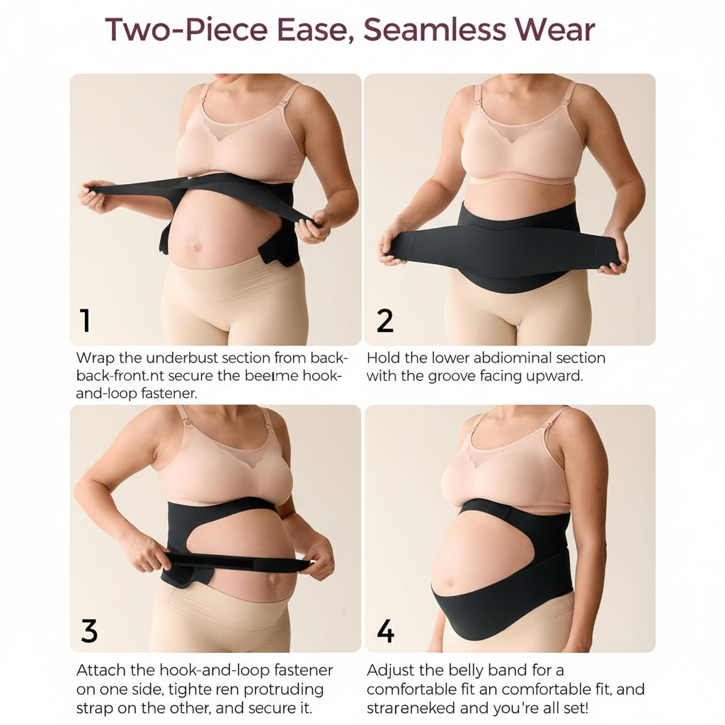 Maternity Belly Band Pregnancy Support Belt Breathable Back