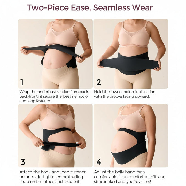 Maternity Belly Band Pregnancy Support Belt Breathable Back