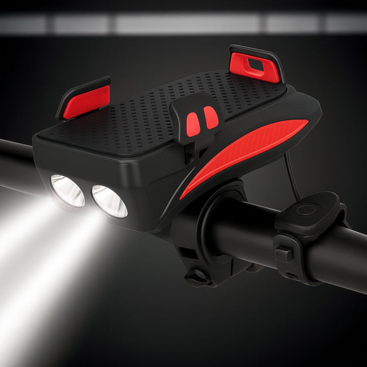 Bike Light Phone Mount Powerbank Horn Combo Accessory