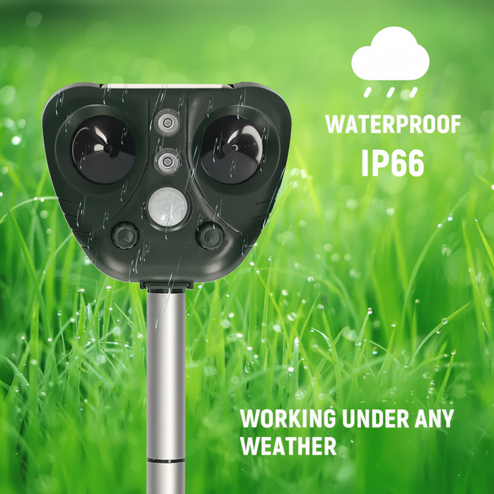 Solar Ultrasonic Bird Repeller Outdoor Garden Yard Pest Control