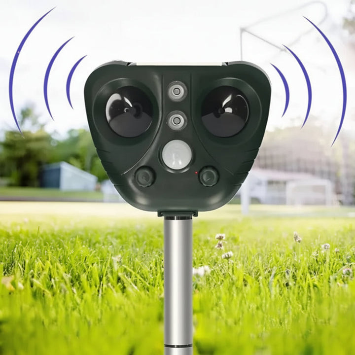 Solar Ultrasonic Bird Repeller Outdoor Garden Yard Pest Control