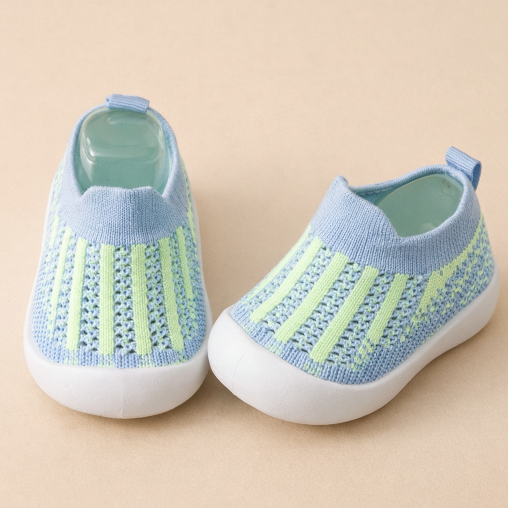 Kids Trainers Breathable Mesh Slip On Shoes Non Slip Lightweight