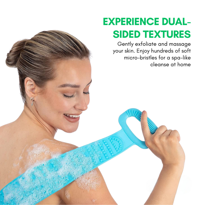 Body Scrubber Silicone Exfoliating Shower Brush Bath Massager