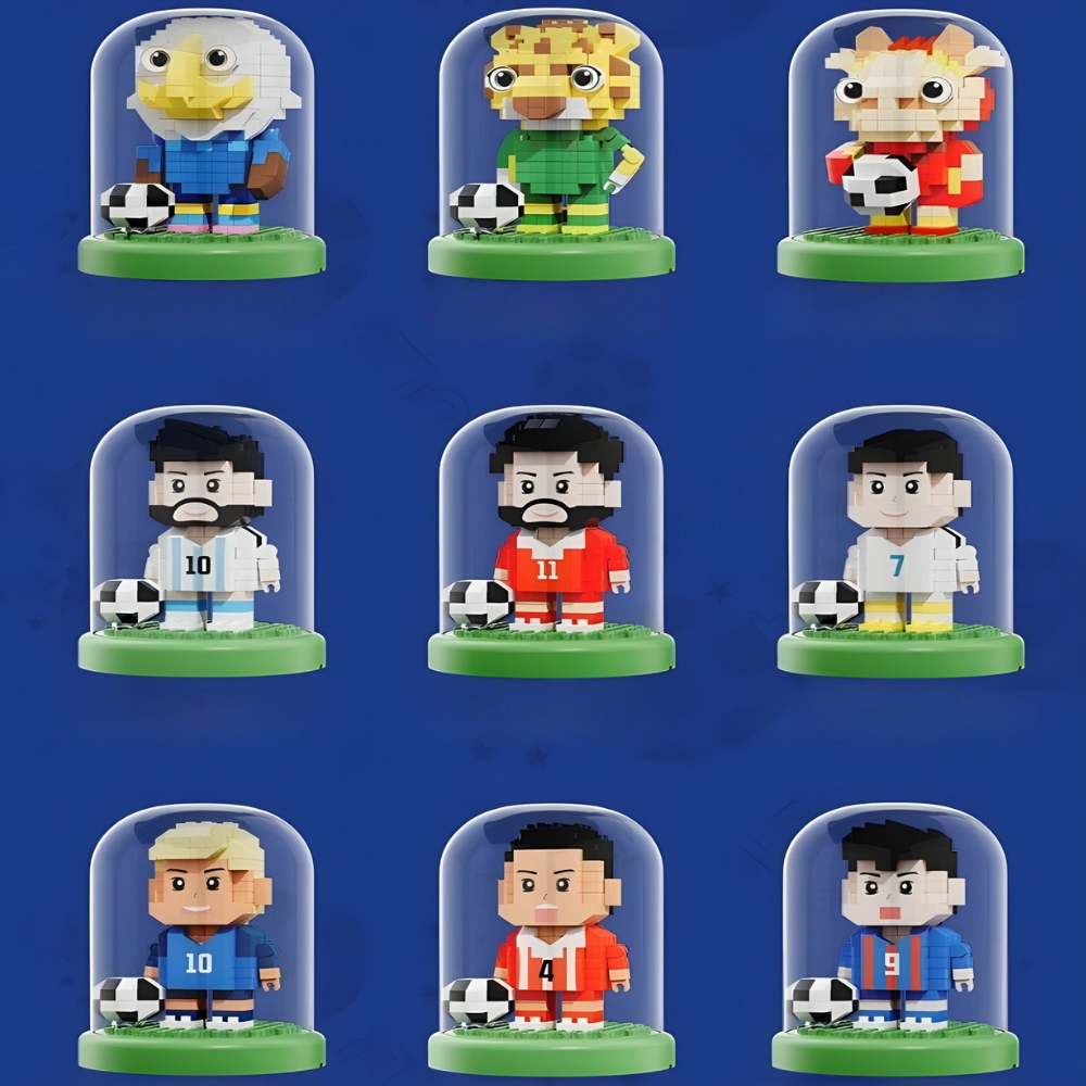 Building Blocks Worldcup Soccer Set Small Plastic Toy Kit