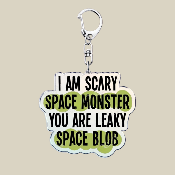 Bunnycat Keychain Funny Acrylic Charm Cute Cartoon Key Ring Gift