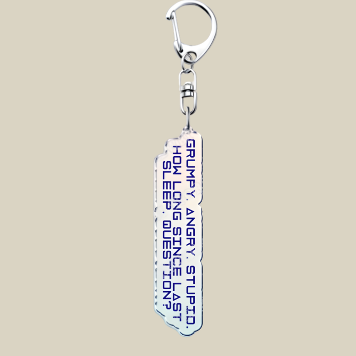 Bunnycat Keychain Funny Acrylic Charm Cute Cartoon Key Ring Gift