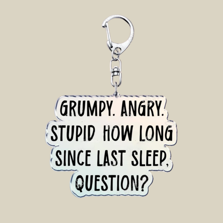 Bunnycat Keychain Funny Acrylic Charm Cute Cartoon Key Ring Gift
