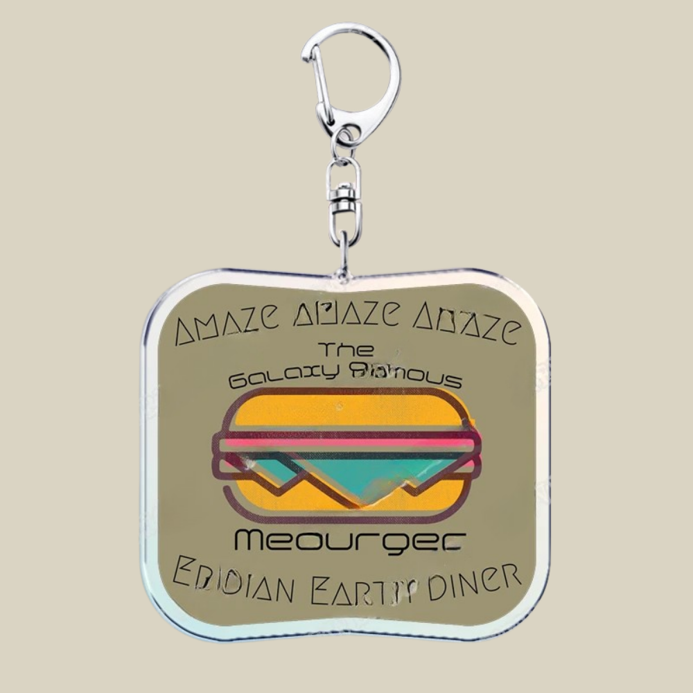Bunnycat Keychain Funny Acrylic Charm Cute Cartoon Key Ring Gift