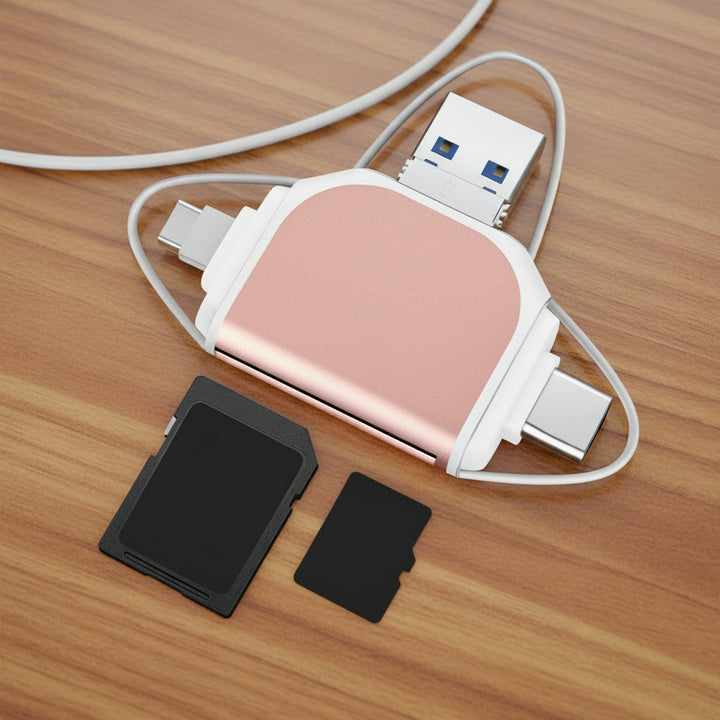 Card Reader 4 in 1 USB C SD Micro SD Data Transfer Adapter