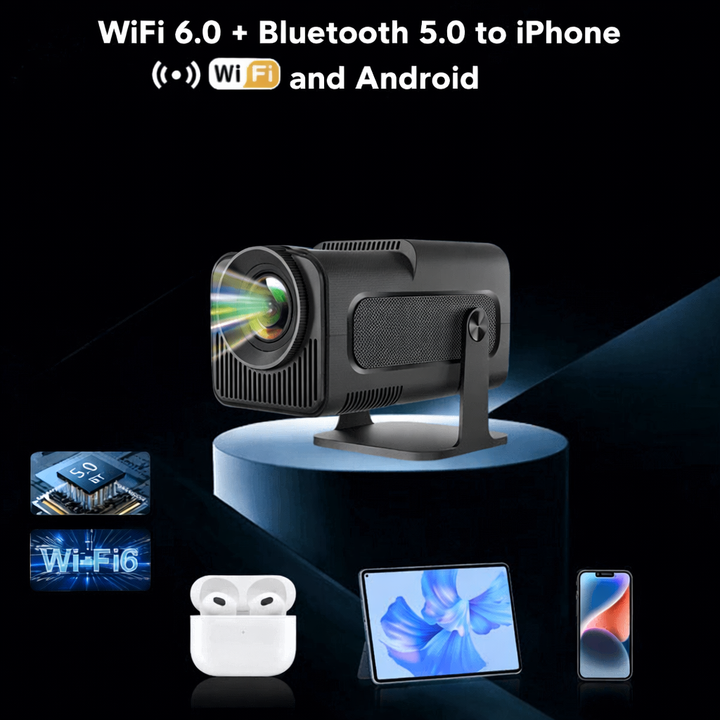Mini Projector Smart 4K Portable Home Theater
