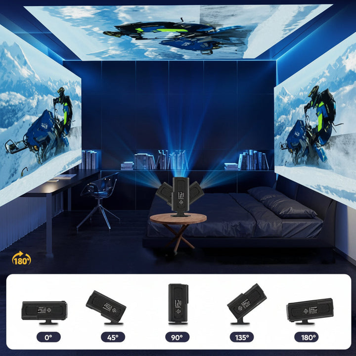 Mini Projector Smart 4K Portable Home Theater