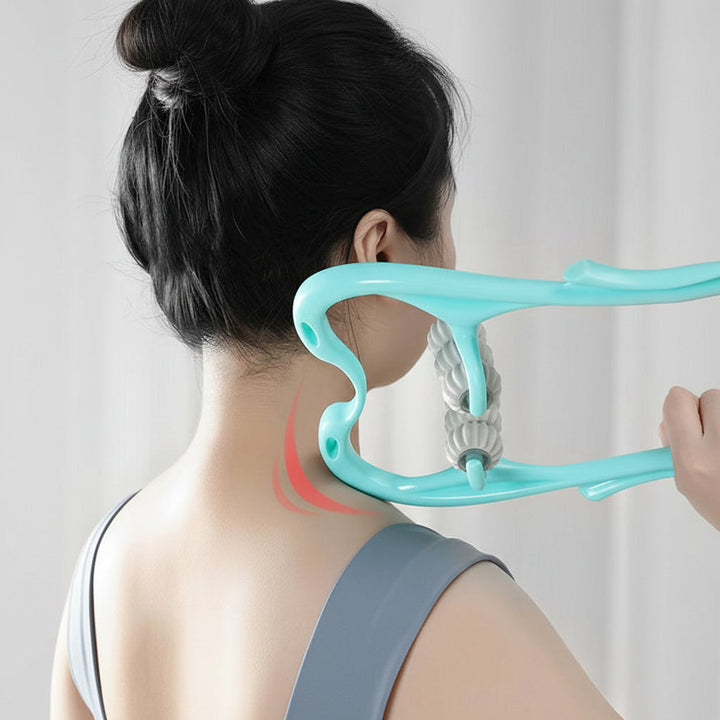 Neck Ergonomic Massager Manual Cervical Spine Roller Shoulder