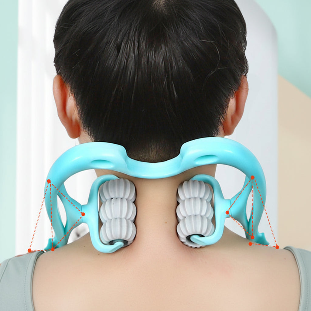 Neck Ergonomic Massager Manual Cervical Spine Roller Shoulder