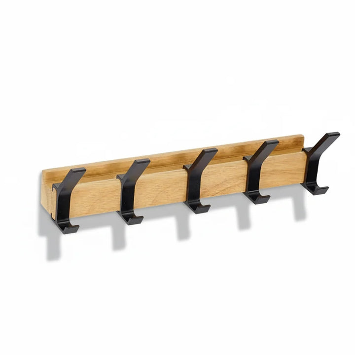 Wall Coat Rack Scandinavian Wood Hook Organizer Entryway