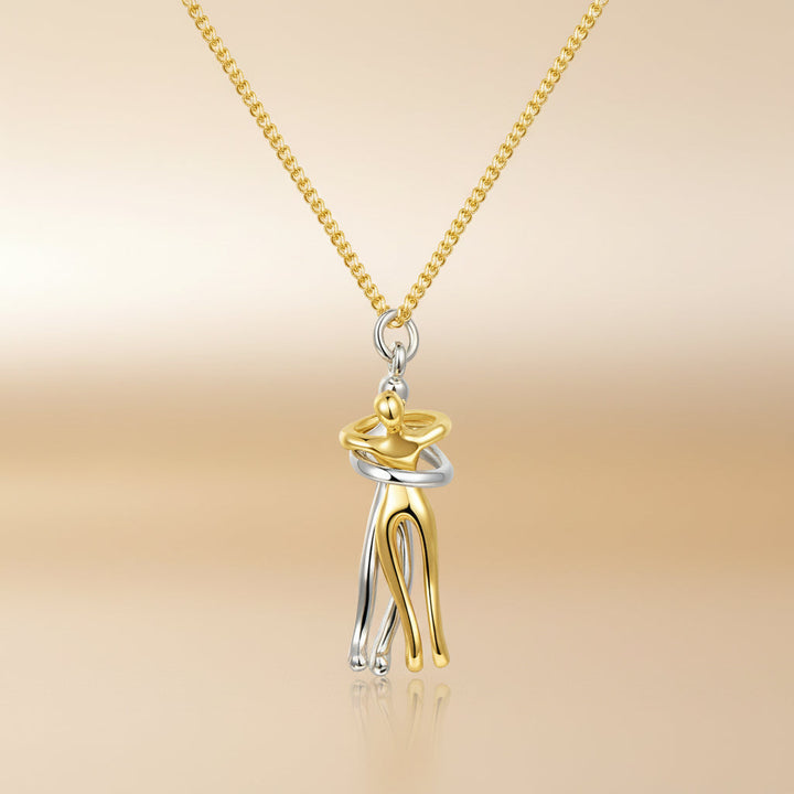 Necklace Couple Pendant Gold Silver Stainless Steel Love Jewellery