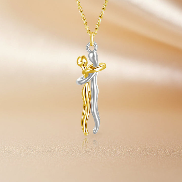 Necklace Couple Pendant Gold Silver Stainless Steel Love Jewellery