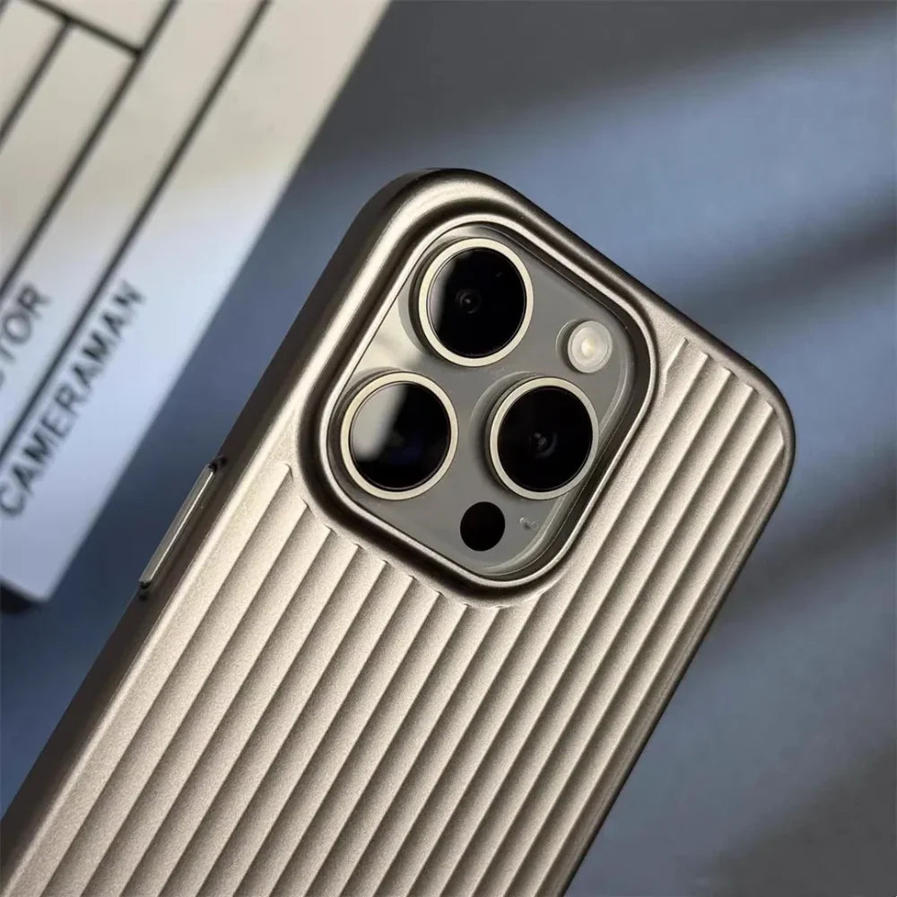 Phone Case Ribbed Hard Shell Protective Cover Design