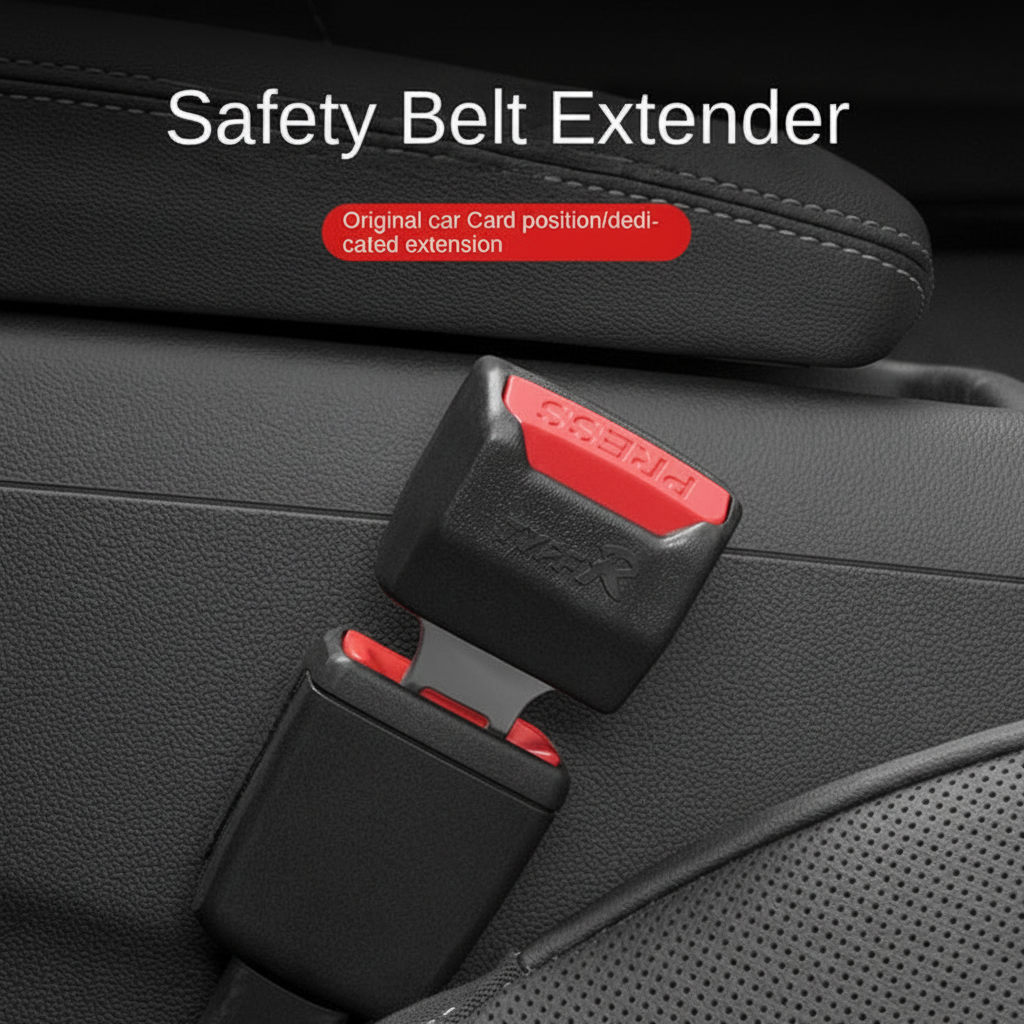 Seat Belt Extender Car Safety Clip 2 Pack Universal Fit