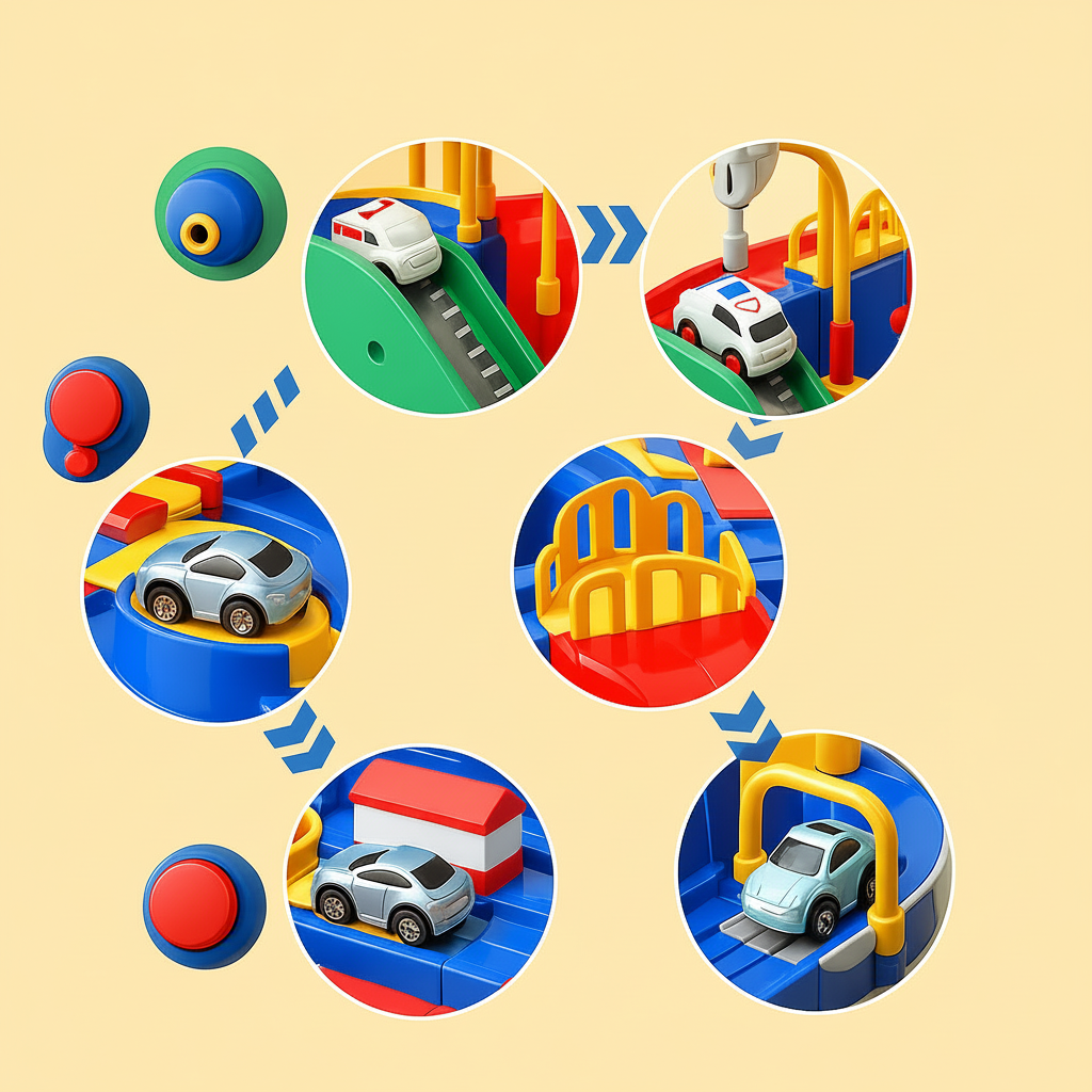 Car Track Toy City Adventure Puzzle Game