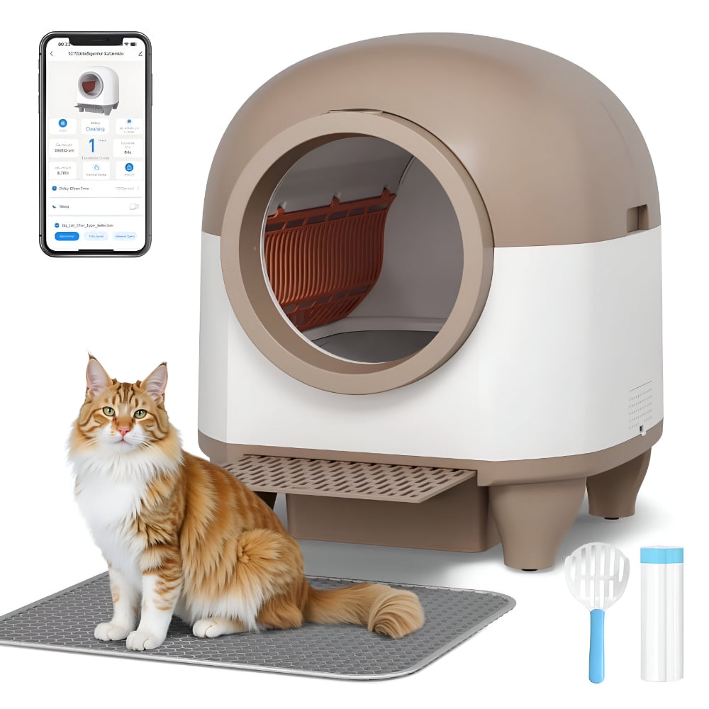Cat Litter Box Automatic Self Cleaning App Control