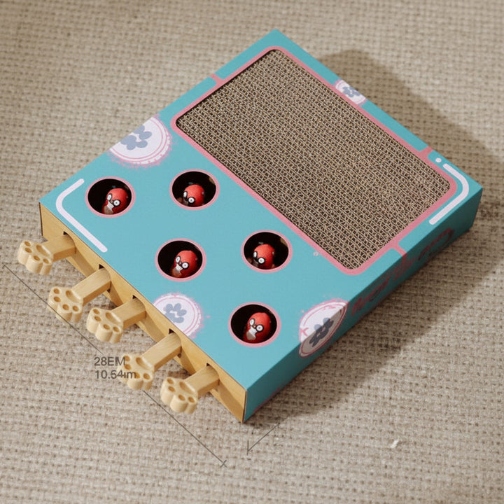 Cat Scratcher Puzzle Box Interactive Toy Scratching Board