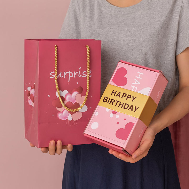 Celebration Gift Box Pop Up Surprise Card Set Message Holder