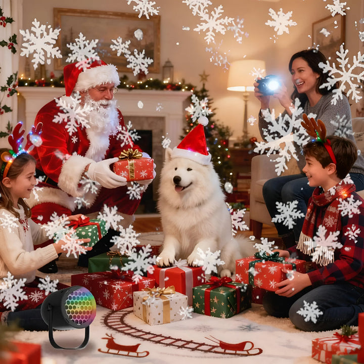 Christmas Projector Light Rotating LED Holiday Projection Lamp