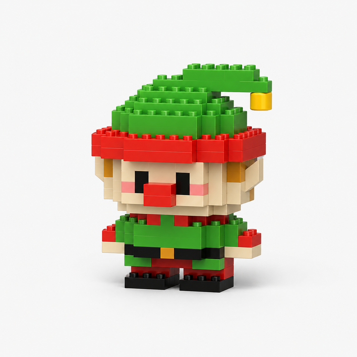 Christmas Building Blocks Set Fun Family Activity